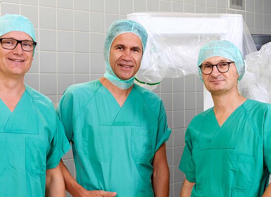 Foto: Dr. Hemcke, Dr. Wolters und Dr. Moormann